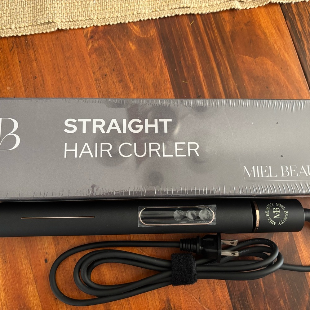 Straight Hair Curler - Black By Miel Beauty